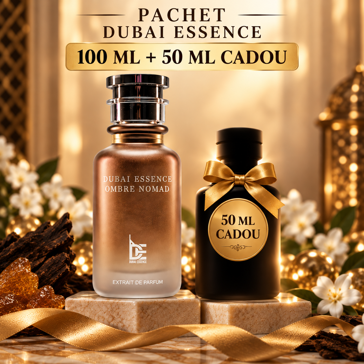 Pachet Ombre Nomad – Dubai Essence Parfum Barbatesc 100ml + Cadou Parfum De 50 ml