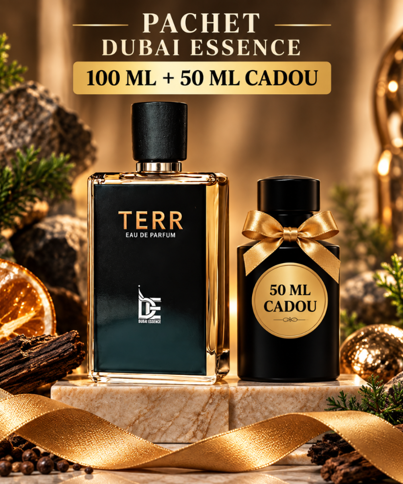 Pachet Terr – Dubai Essence Parfum Barbatesc 100ml + Cadou Parfum De 50 ml