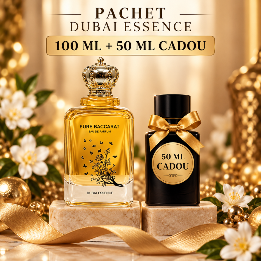 Pachet Pure Baccarat – Dubai Essence Parfum Dama 100ml + Cadou Parfum De 50 ml