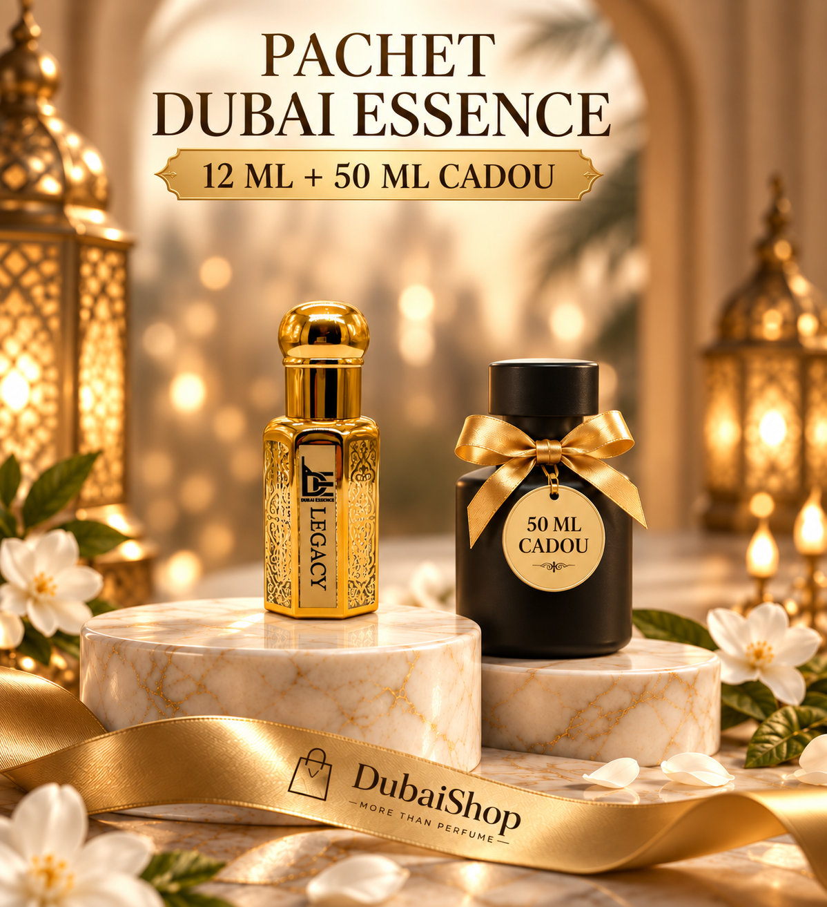 Pachet Legacy – Dubai Essence Parfum Unisex 12ml+ Cadou Parfum De 50 ml