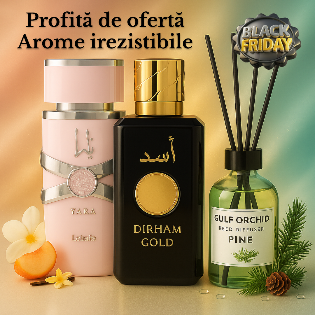 Pachet Yara + Dirham Gold + Gulf Orchid Pine