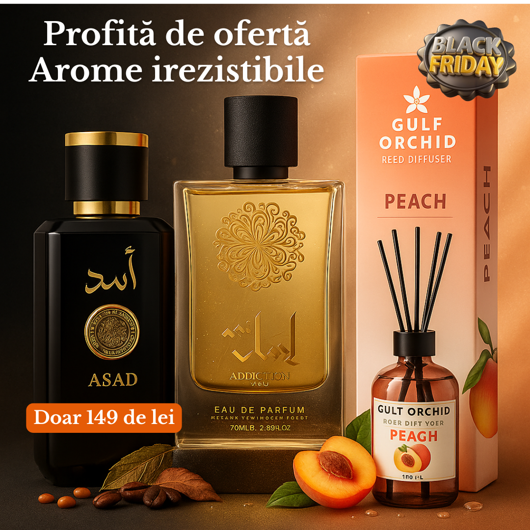 Pachet Asad + Addiction Silver + Gulf Orchid Peach