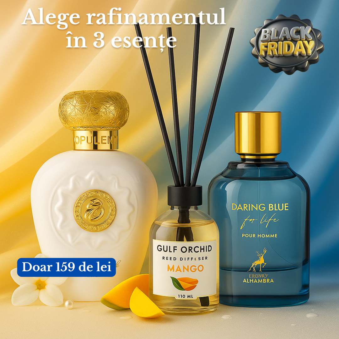 Pachet Opulent Musk + Alhambra Daring Blue + Gulf Orchid Mango