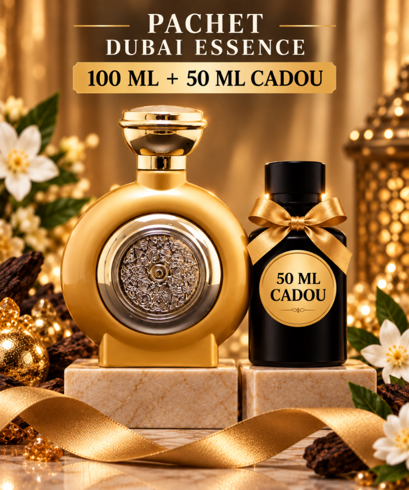 Pachet Royal Gold – Dubai Essence Parfum Barbatesc 100ml + Cadou Parfum De 50 ml
